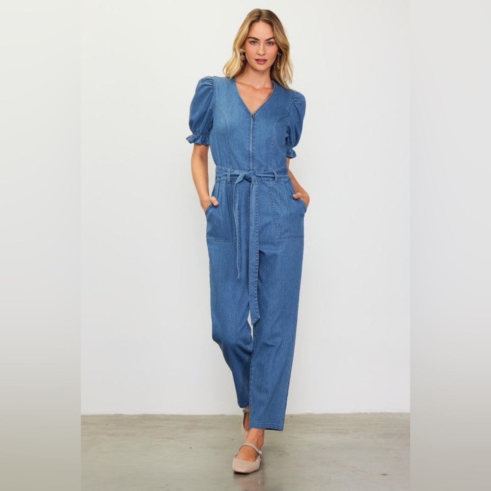 Skies are Blue Denim Jumpsuit, New with tags